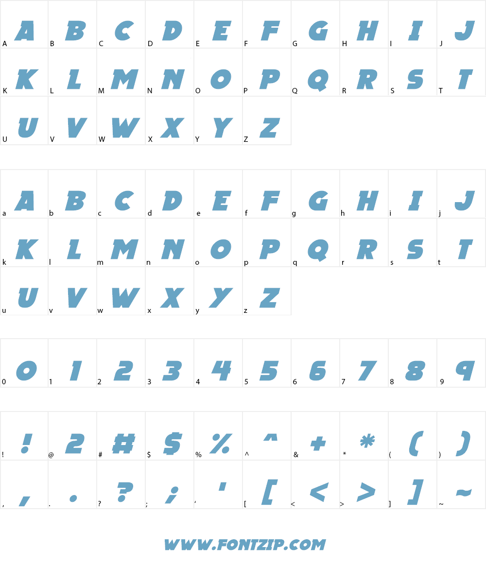 Megalopolis X Font Character